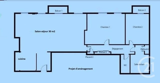 Appartement T3 à vendre - 3 pièces - 68,81 m2 - Paris - 75006 - ILE-DE-FRANCE