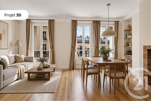Appartement F3 &agrave; vendre - 3 pi&egrave;ces - 55,60 m2 - Paris - 75014 - ILE-DE-FRANCE