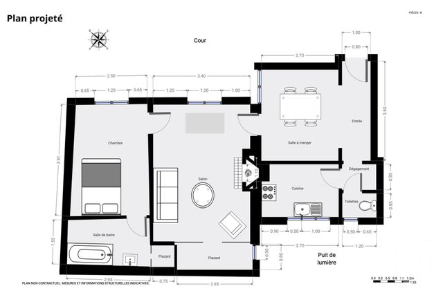 Appartement T3 &agrave; vendre - 3 pi&egrave;ces - 54 m2 - Paris - 75006 - ILE-DE-FRANCE