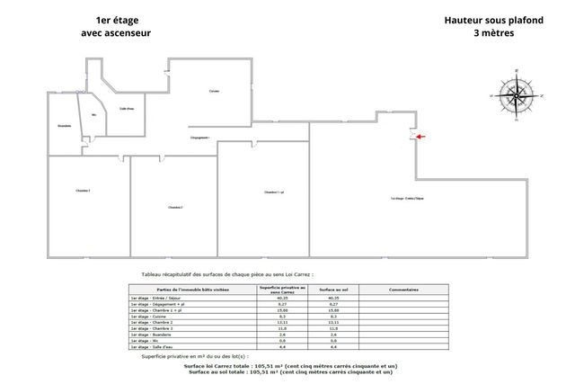 Appartement T5 &agrave; vendre - 5 pi&egrave;ces - 106 m2 - Paris - 75006 - ILE-DE-FRANCE