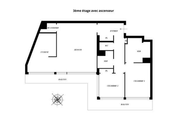 Appartement F3 &agrave; vendre - 3 pi&egrave;ces - 90 m2 - Paris - 75014 - ILE-DE-FRANCE