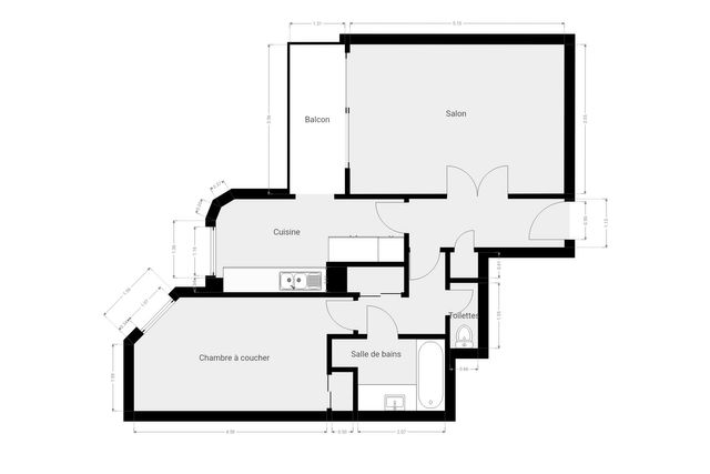 Appartement T2 &agrave; vendre - 2 pi&egrave;ces - 55 m2 - Paris - 75006 - ILE-DE-FRANCE