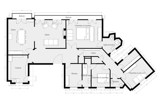 Appartement F7 &agrave; vendre - 7 pi&egrave;ces - 193,73 m2 - Paris - 75006 - ILE-DE-FRANCE