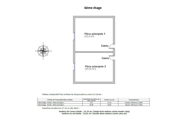Appartement T2 à vendre - 2 pièces - 26 m2 - Paris - 75006 - ILE-DE-FRANCE