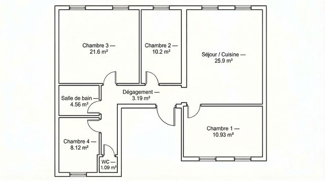 Appartement T5 &agrave; vendre - 5 pi&egrave;ces - 89,18 m2 - Paris - 75005 - ILE-DE-FRANCE