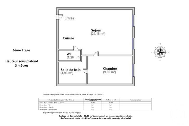 Appartement T2 &agrave; vendre - 2 pi&egrave;ces - 41,03 m2 - Paris - 75006 - ILE-DE-FRANCE