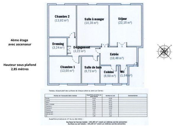 Appartement T4 &agrave; vendre - 4 pi&egrave;ces - 102 m2 - Paris - 75006 - ILE-DE-FRANCE